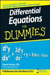 Book cover: Differential Equations For Dummies, by Steven Holzner (preview)