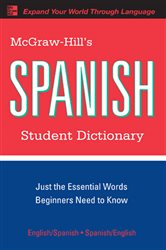 Book cover: McGraw-Hill's Spanish Student Dictionary, by Regina M. Qualls (preview)