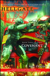 Book cover: Hellgate: London: Covenant, by Mel Odom (preview)