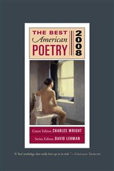 Book cover: The Best American Poetry 2008, edited by Charles Wright (preview)