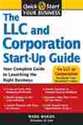 Book cover: LLC and Corporation Start-Up Guide, by Mark Warda (preview)