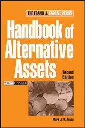 Book cover: Handbook of Alternative Assets, by Mark J. P. Anson (preview)