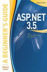 Book cover: ASP.NET 3.5: A Beginner's Guide, by William Sanders (preview)