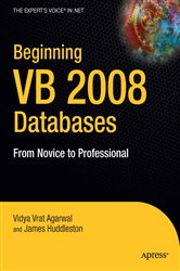 Book cover: Beginning VB 2008 Databases, by Vidya Vrat Agarwal (preview)