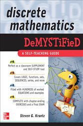 Book cover: Discrete Mathematics DeMYSTiFied, by Steven G. Krantz (preview)