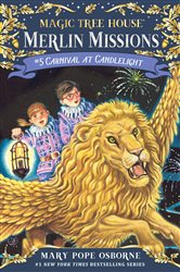 Book cover: Carnival at Candlelight (Book 5 of Magic Tree House Merlin Mission) by Mary Pope Osborne (preview)