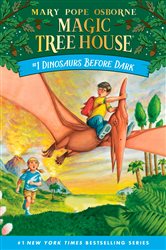 Book cover: Dinosaurs Before Dark (Book 1 of Magic Tree House) by Mary Pope Osborne (preview)