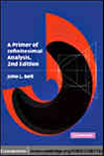 Book cover: A Primer of Infinitesimal Analysis, by John L. Bell (preview)
