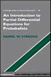 Book cover: Partial Differential Equations for Probabilists (Book Series Number 112 of Cambridge Studies in Advanced Mathematics) by Daniel W. Stroock (preview)