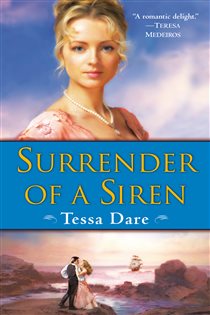 Book cover: Surrender of a Siren (Book 2 of Wanton Dairymaid Trilogy) by Tessa Dare (preview)