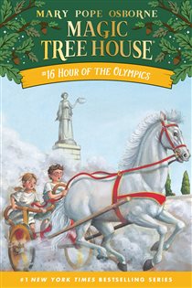 Book cover: Hour of the Olympics (Book 16 of Magic Tree House) by Mary Pope Osborne (preview)