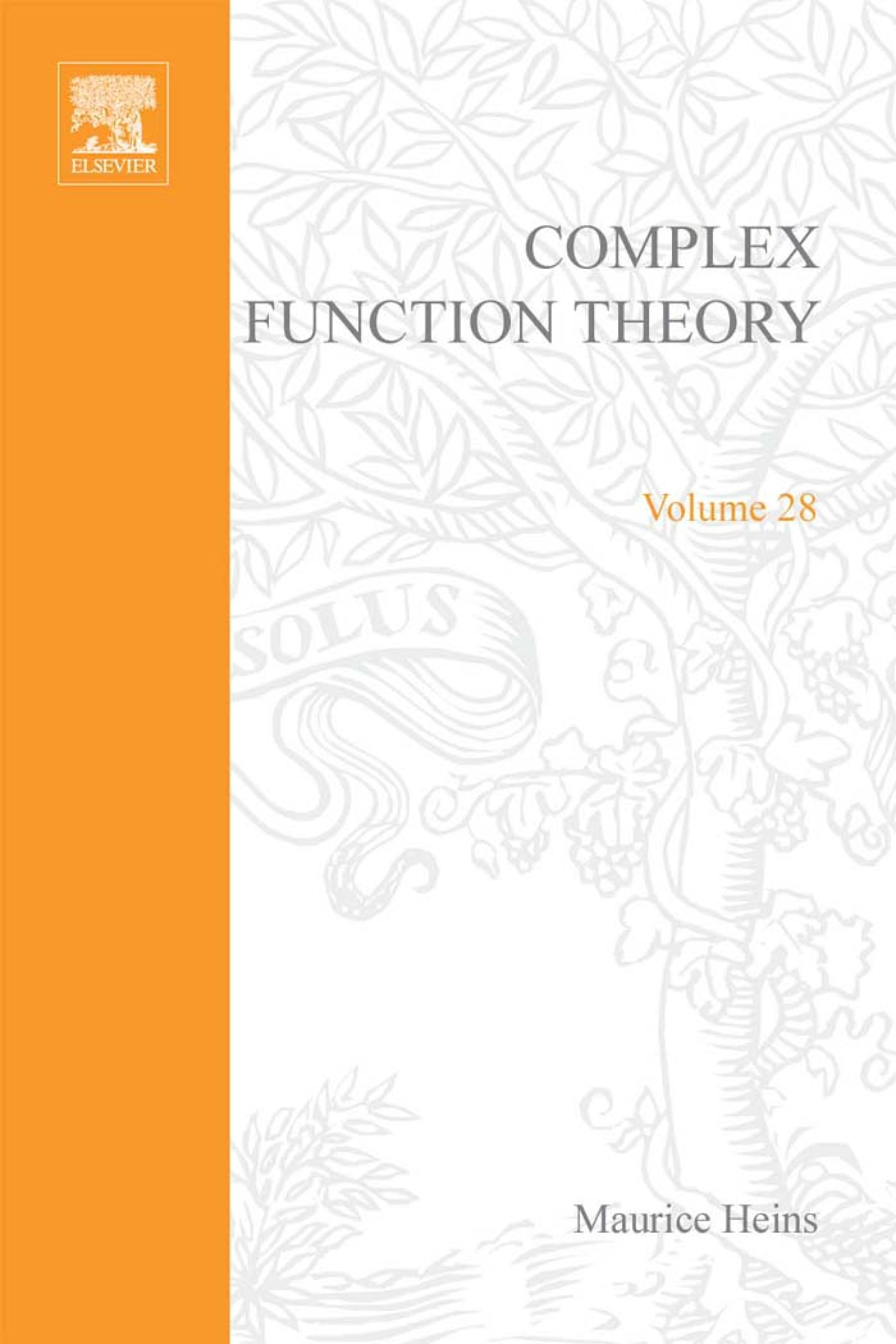 Complex Function Theory By Maurice Heins (ebook)