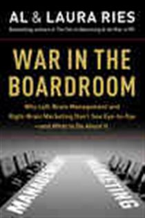 Book cover: War in the Boardroom, by Al Ries (preview)
