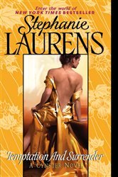 Book cover: Temptation and Surrender (Book 15 of Cynster Novels) by Stephanie Laurens (preview)