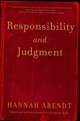Book cover: Responsibility and Judgment, by Hannah Arendt (preview)