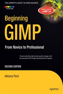 Book cover: Beginning GIMP, by Akkana Peck (preview)