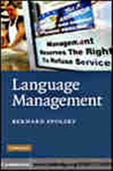 Book cover: Language Management, by Bernard Spolsky (preview)