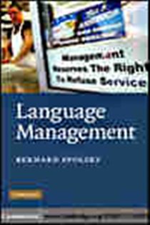 Book cover: Language Management, by Bernard Spolsky (preview)