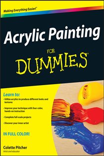 Book cover: Acrylic Painting For Dummies, by Colette Pitcher (preview)