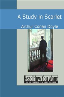 Book cover: A Study in Scarlet, by Arthur Conan Doyle (preview)