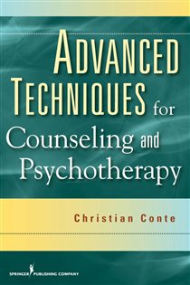 Book cover: Advanced Techniques for Counseling and Psychotherapy, by Christian Conte (preview)
