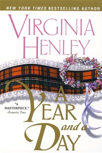 Book cover: A Year and a Day (Book 1 of Medieval DeWarenne Trilogy) by Virginia Henley (preview)