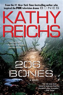 Book cover: 206 Bones, by Kathy Reichs (preview)