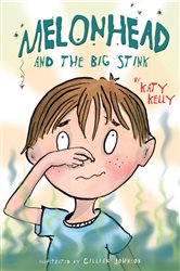 Book cover: Melonhead and the Big Stink (Book 2 of Melonhead) by Katy Kelly (preview)