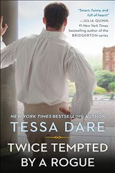 Book cover: Twice Tempted by a Rogue (Book 2 of Stud Club Trilogy) by Tessa Dare (preview)