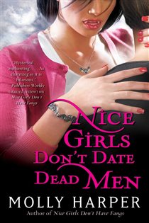 Book cover: Nice Girls Don't Date Dead Men, by Molly Harper (preview)