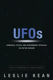 Book cover: UFOs, by Leslie Kean (preview)