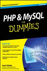 Book cover: PHP and MySQL For Dummies, by Janet Valade (preview)