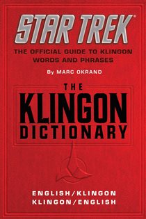 Book cover: The Klingon Dictionary, by Marc Okrand (preview)