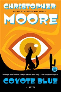 Book cover: Coyote Blue, by Christopher Moore (preview)