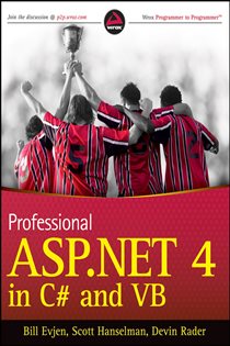 Book cover: Professional ASP.NET 4 in C# and VB, by Bill Evjen (preview)