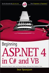 Book cover: Beginning ASP.NET 4, by Imar Spaanjaars (preview)