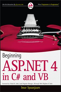 Book cover: Beginning ASP.NET 4, by Imar Spaanjaars (preview)