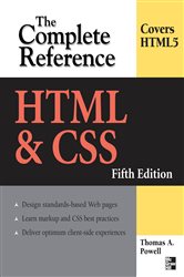 Book cover: HTML & CSS: The Complete Reference, Fifth Edition, by Thomas A. Powell (preview)
