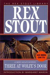 Book cover: Three at Wolfe's Door (Book 33 of Nero Wolfe) by Rex Stout (preview)