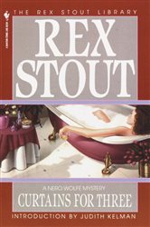 Book cover: Curtains for Three (Book 18 of Nero Wolfe) by Rex Stout (preview)