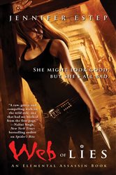 Book cover: Web of Lies, by Jennifer Estep (preview)