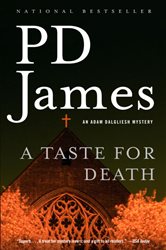 Book cover: A Taste for Death, by P. D. James (preview)