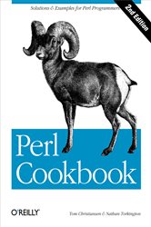 Book cover: Perl Cookbook, by Tom Christiansen (preview)