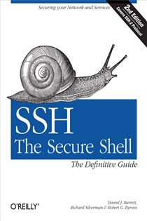 Book cover: SSH, The Secure Shell: The Definitive Guide, by Daniel J. Barrett (preview)