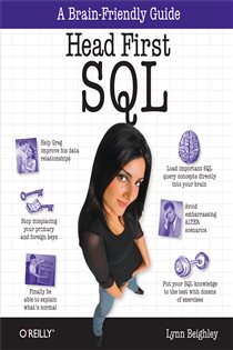 Book cover: Head First SQL, by Lynn Beighley (preview)