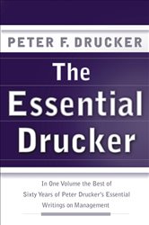 Book cover: The Essential Drucker, by Peter F. Drucker (preview)