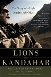 Book cover: Lions of Kandahar, by Rusty Bradley (preview)