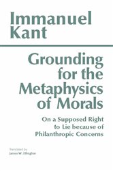 Book cover: Grounding for the Metaphysics of Morals, by Immanuel Kant (preview)