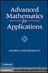 Book cover: Advanced Mathematics for Applications, by Andrea Prosperetti (preview)