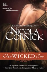 Book cover: One Wicked Sin (Book 2 of Scandalous Women of the Ton) by Nicola Cornick (preview)